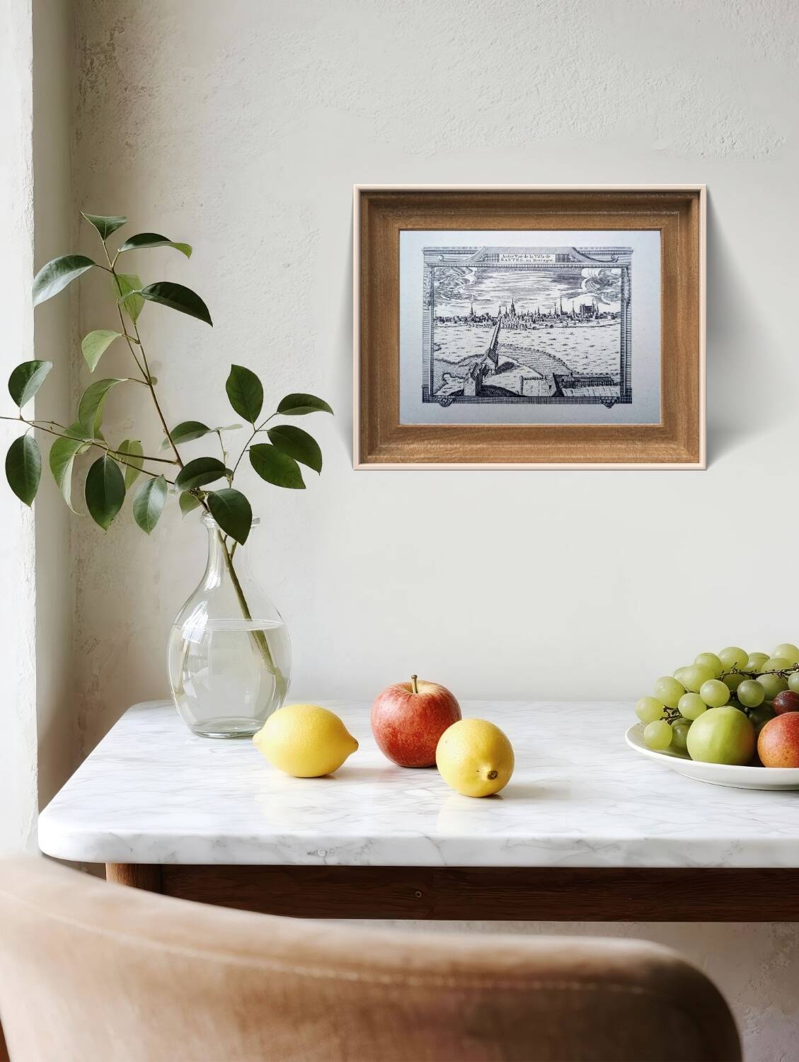 Printed in 1970, engraving from Nantes.