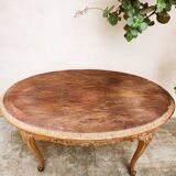 Baroque oval coffee table