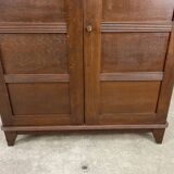 Small 1950s oak wardrobe