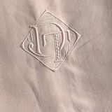 Old Sheet In Soft Pink Linen Thread
