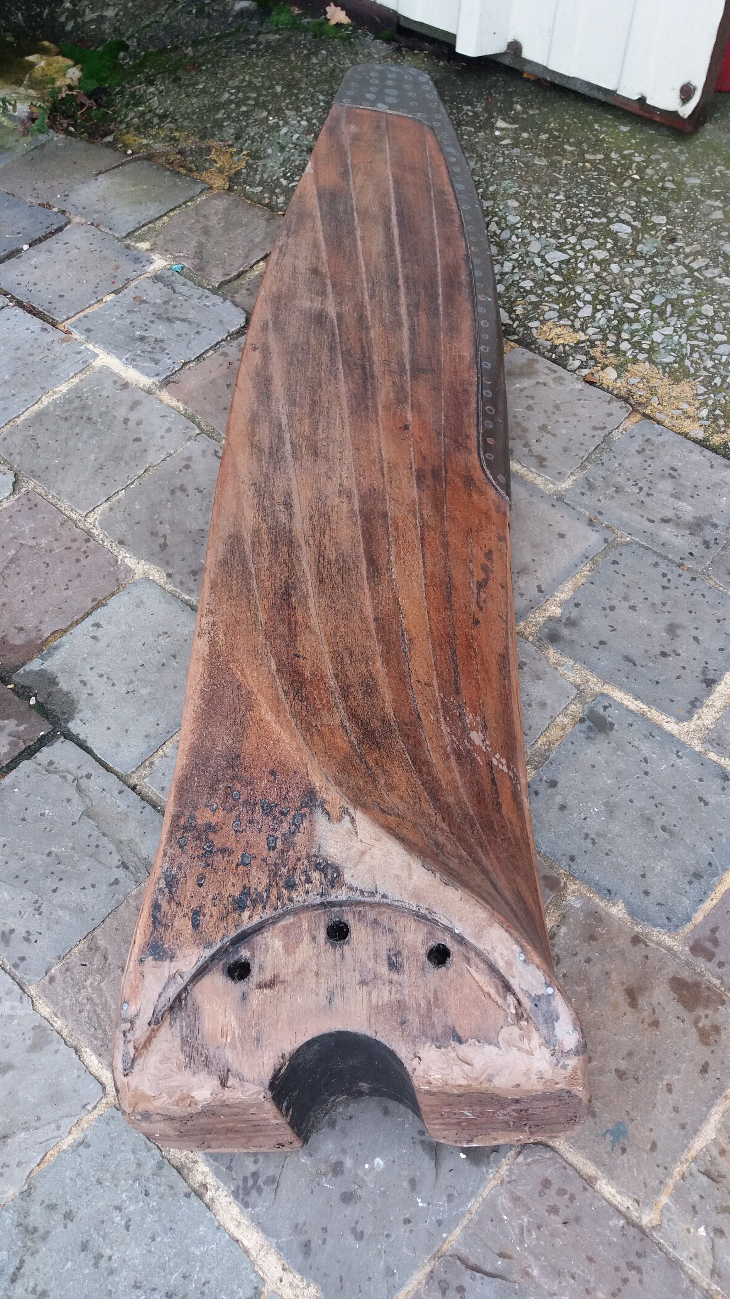 Half aircraft propeller