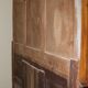 Antique two-body buffet in carved wood - marble top - very good condition
