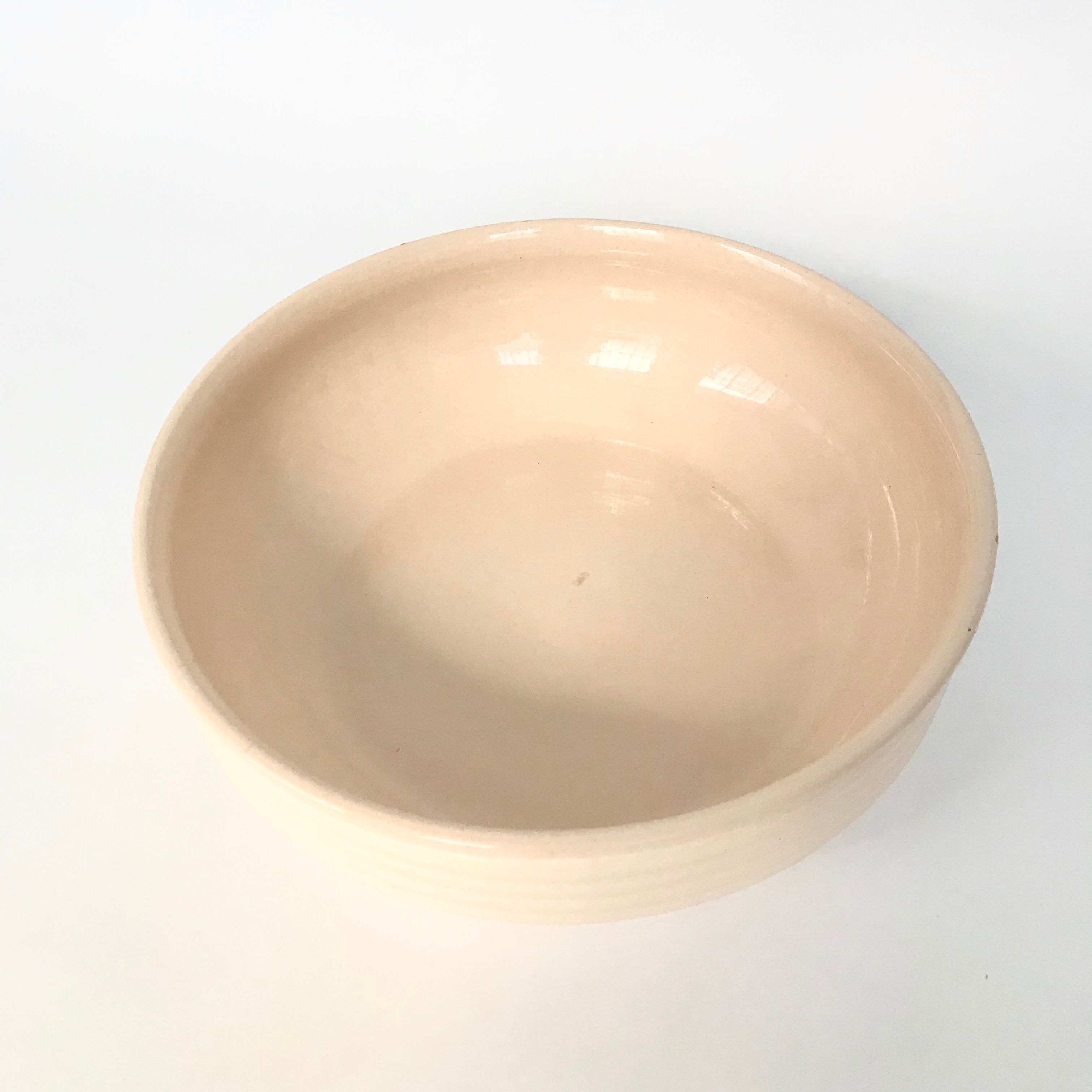 Antique earthenware basin from Sarreguemines