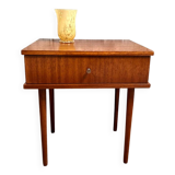 Vintage bedside table with clean lines