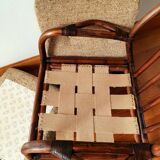 Vintage rattan armchair