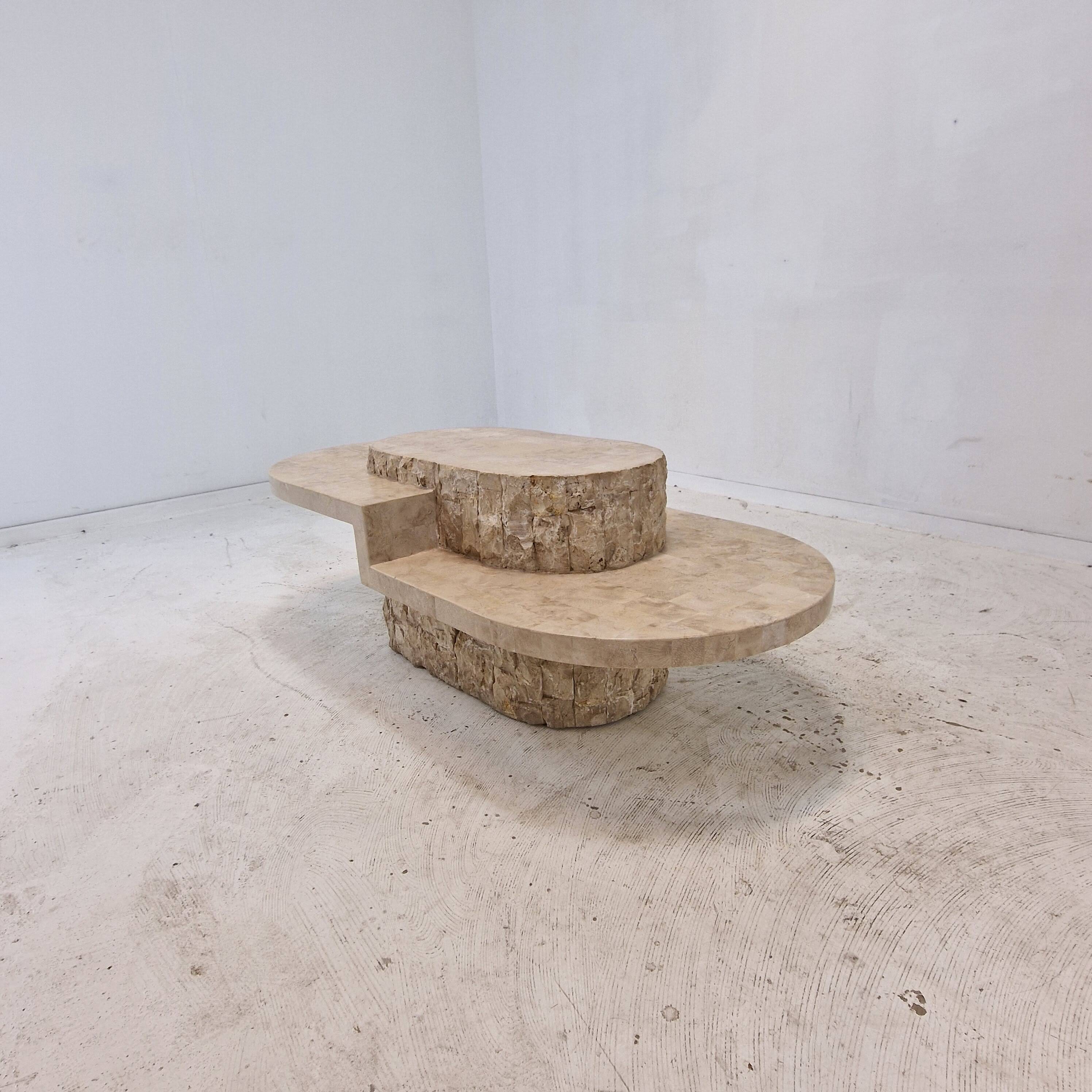Mactan or Fossil Stone Coffee Table by Magnussen Ponte, 1980s