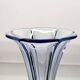 Val Saint Lambert Art deco vaas, serie Luxval model Américain M licht blauw