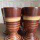 Set of 5 stoneware mazagrans.