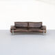 Foster & Partners ‘Still Sdc250’ curved sofa in brown leather for Molteni & C
