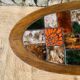 Table basse ovale vintage en céramique