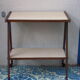 Service rolling feet wood and formica 1950