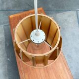 Mid-Century Wooden Cocoon Pendant Lamp