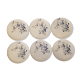Lot de 6 assiettes à entremets porcelaine de Limoges -