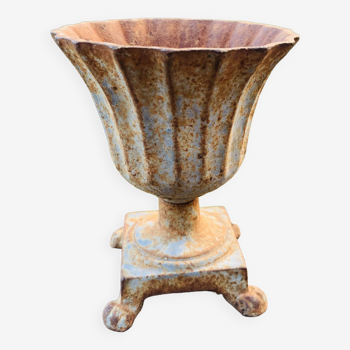 Small cast iron vase