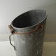 Old bucket coal zinc old zinc coal bucket zinkkohleeimer rustic decoration