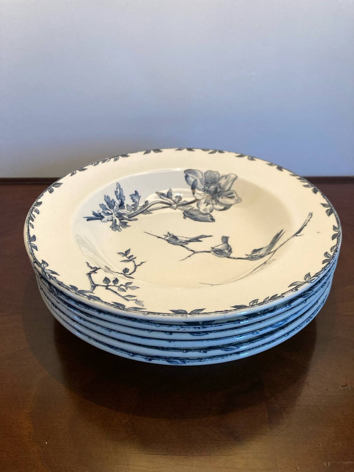 6 Spring Oxford ironstone soup plates