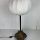 Brutalist bronze large cocoon table lamp, Dutch 1990s