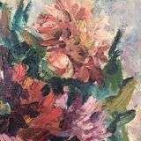 Tableau avec cadre huile sur toile nature morte