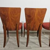 4 art deco dining chairs by Jindrich Halabala