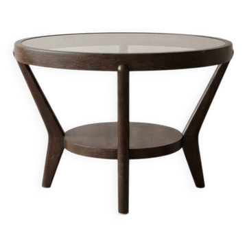 Table basse par Karel Kozelka et Antonín Kropáček pour Interier Praha, années 1940, Tchécoslovaquie, 73 × 57 × 57 cm