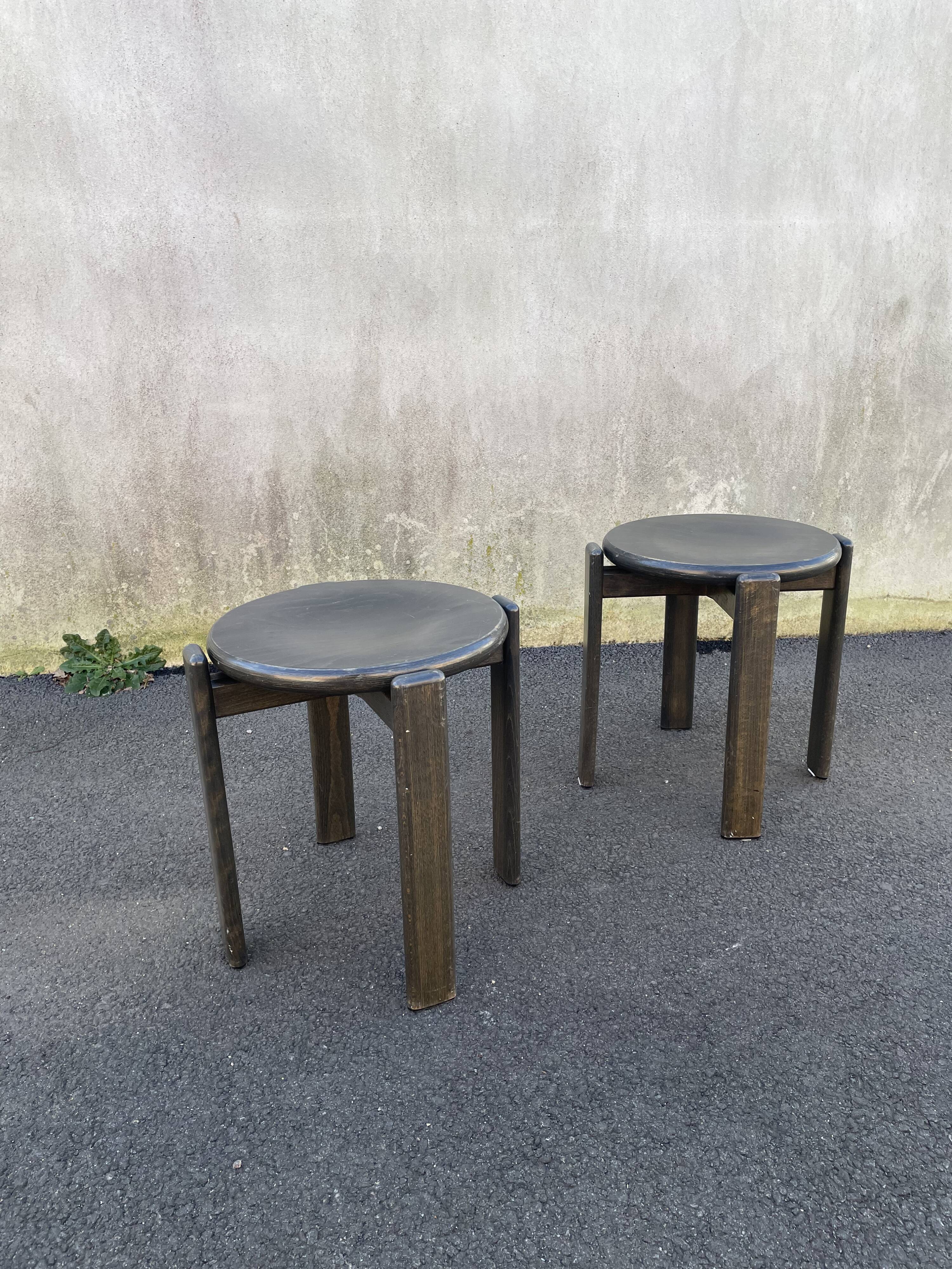 Solid pine stools 1980