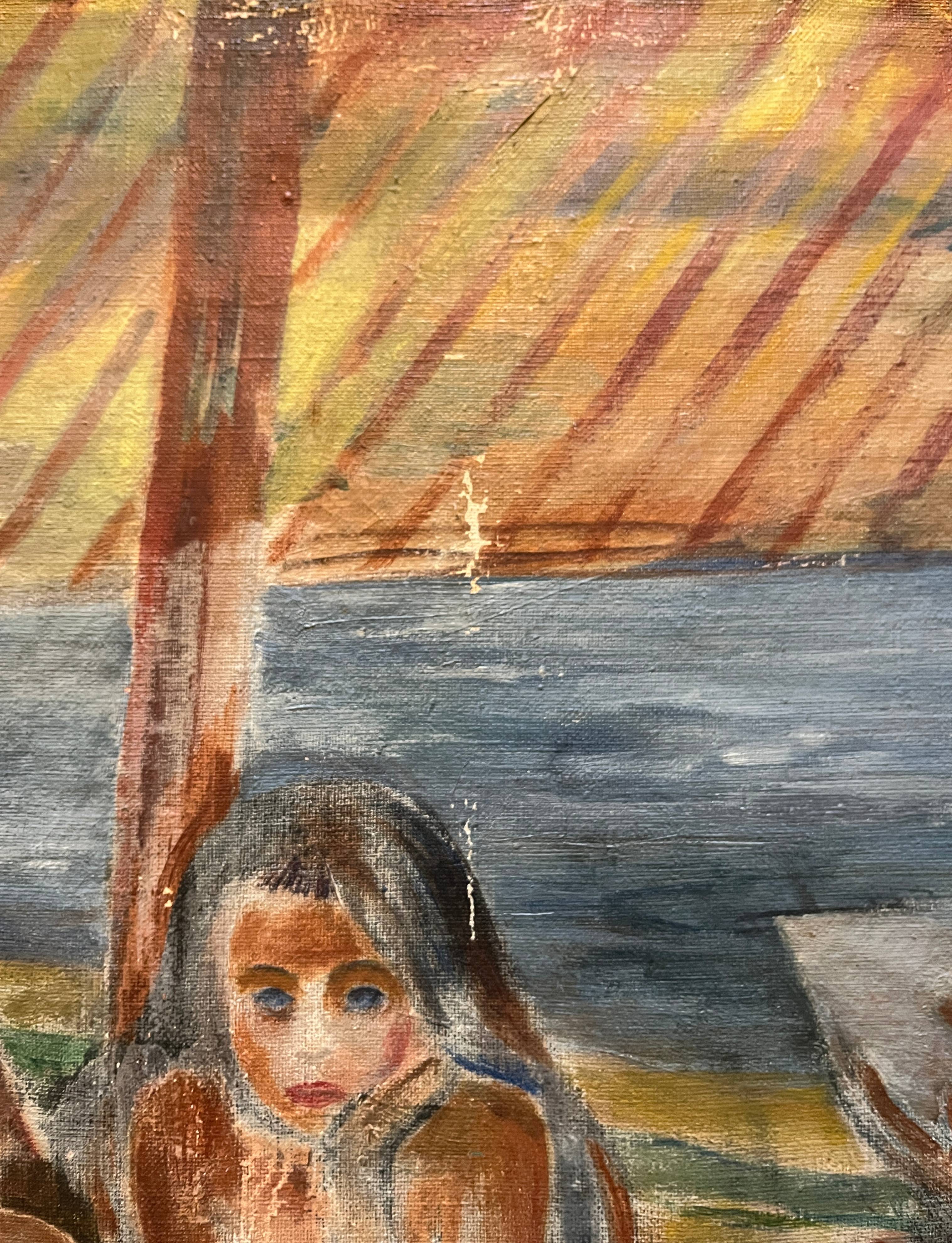Tableau HST Orientaliste Hana HLADIKOVA-BERNKOPFOVA (1900-1978) R. Tchèque