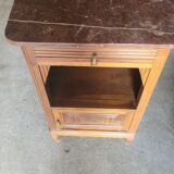 Bedside table with pink marble