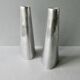 Pair of aluminum candle holders from the 80s