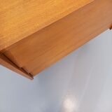 Wooden and black metal chest of drawers from the 50/60s