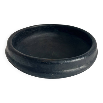 Plat Abron "Kânâh" en terre cuite fumée | Ø 23cm  diamètre | Bol africain