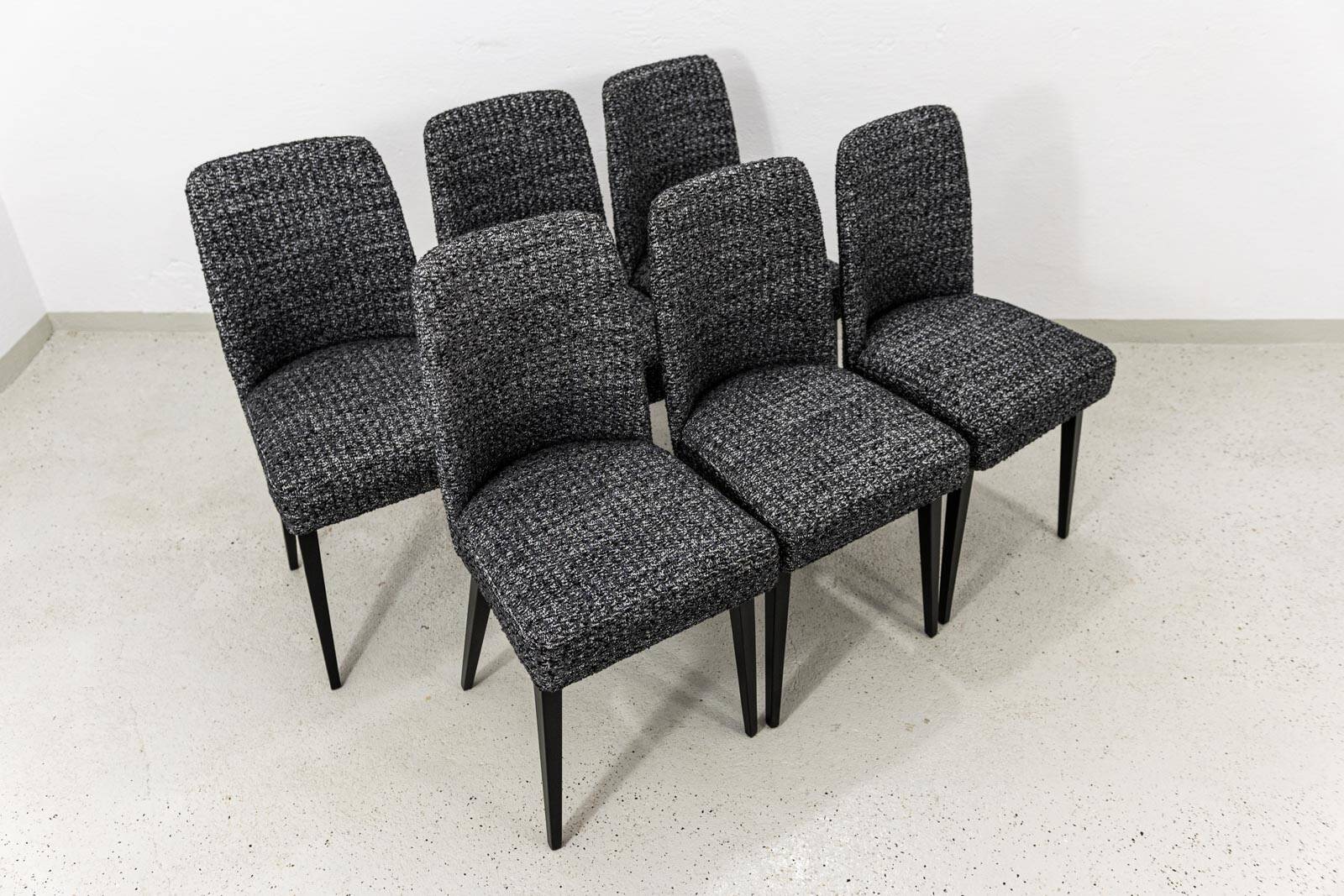 Mid-Century Modern Dining Chairs, Poland, 1960's, Set of 6