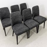 Mid-Century Modern Dining Chairs, Poland, 1960's, Set of 6