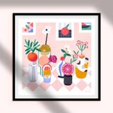 Print "Citrus fruits and vases"