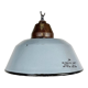 Industrial Grey Enamel and Cast Iron Pendant Light, 1960s