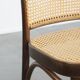 Ensemble de 2 chaises de bistrot avec structure en bois