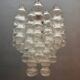 Lustre en verre de Murano à bulles, années 1980, Italie
