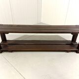 Large brutalist oak bench wall table 1900’s