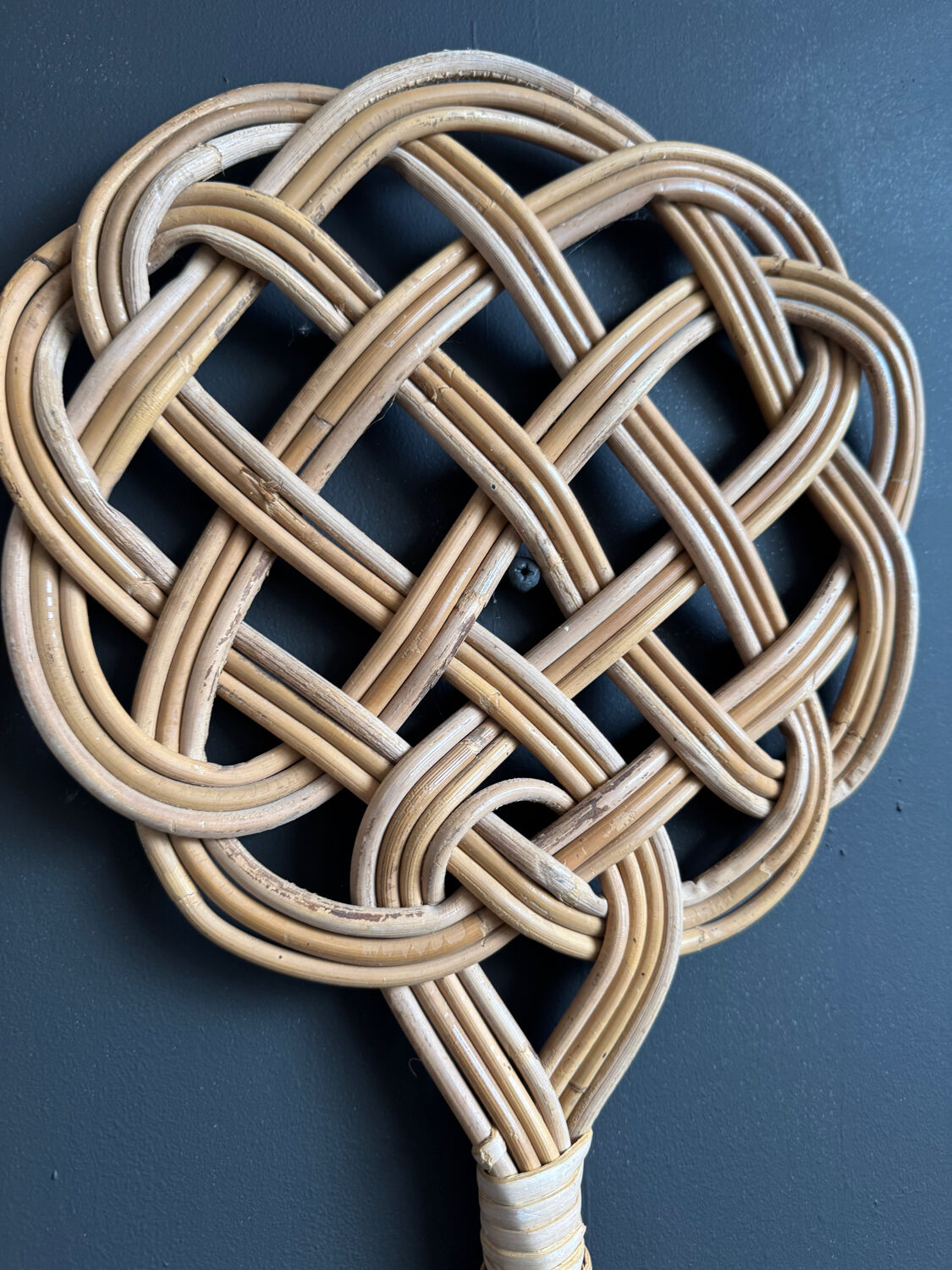 Antique rattan and wicker carpet beaters