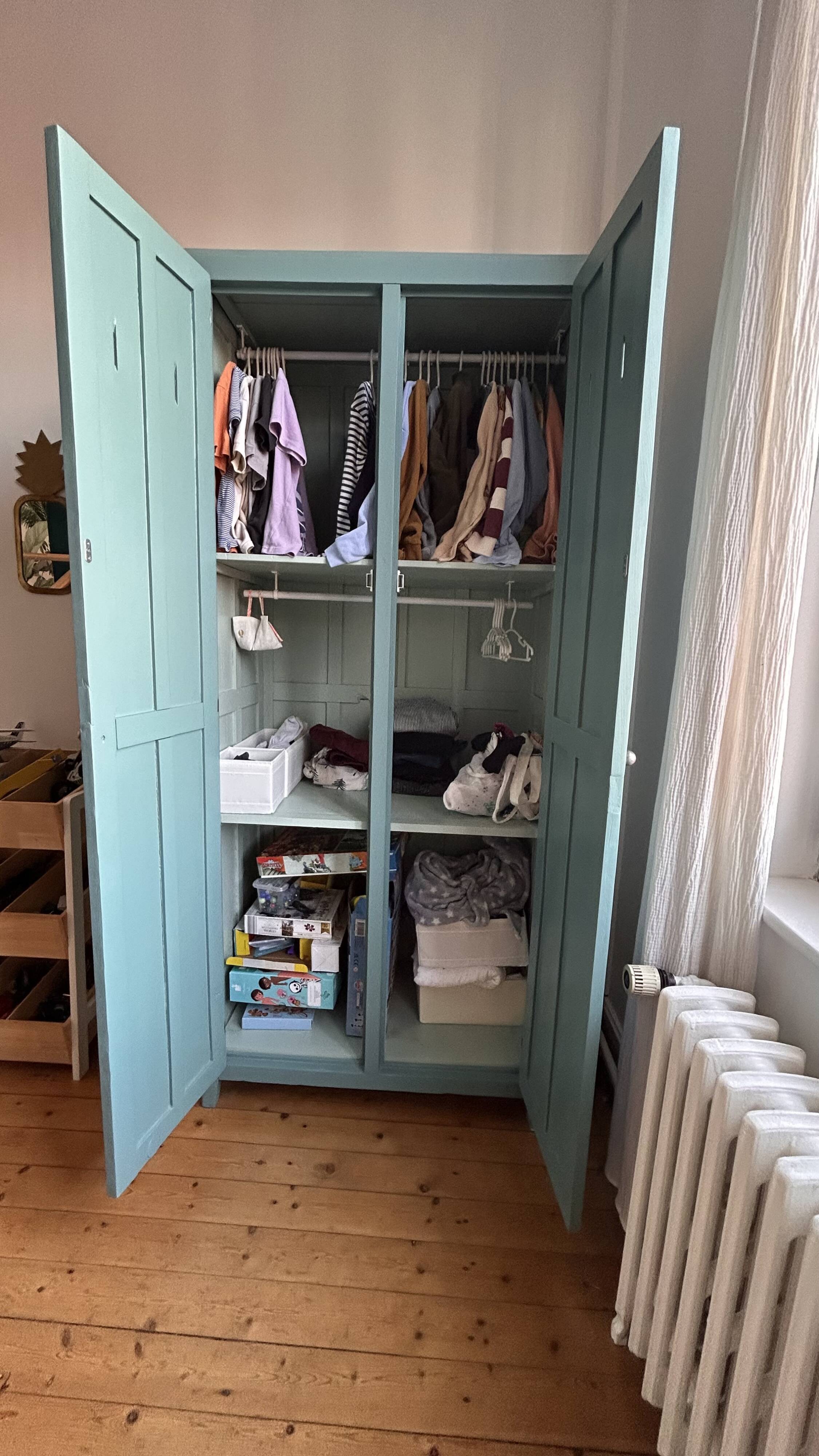 Vintage Parisian antique wardrobe