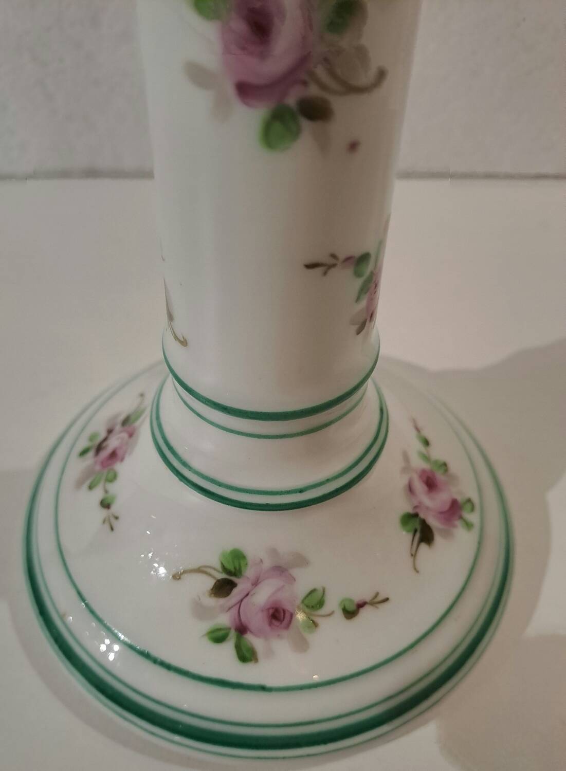 19th century Paris porcelain candle holder