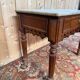 Butcher's block from the Restoration period – Solid wood, marble and brass