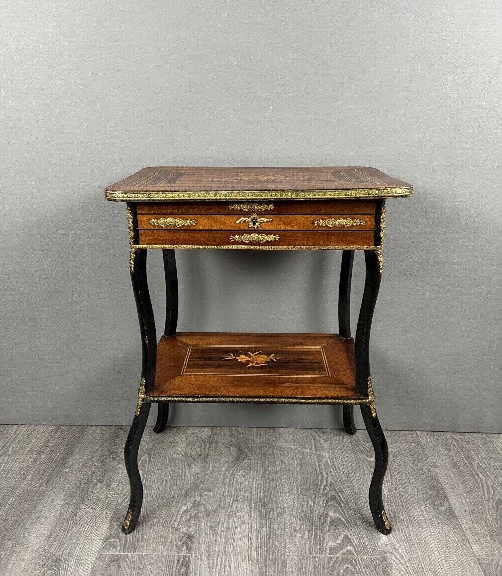 19th Century Napoleon III Style Jewelry Side Table