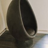 Nubuck-style egg chair