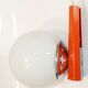 Targetti Sankey wall lamp Italy metal Orange and glass globe
