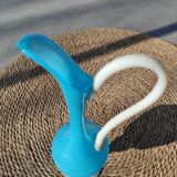 Vase carafe opaline bleue Murano