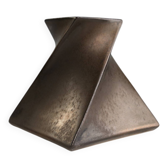 Bronze Candleholder in Ceramic by Jan Van Der Vaart, The Netherlands 1978