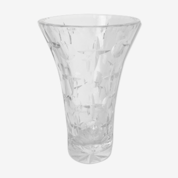 Cut crystal vase