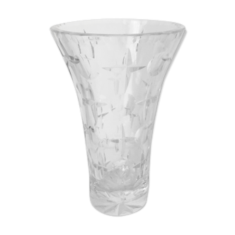 Vase en cristal taillé