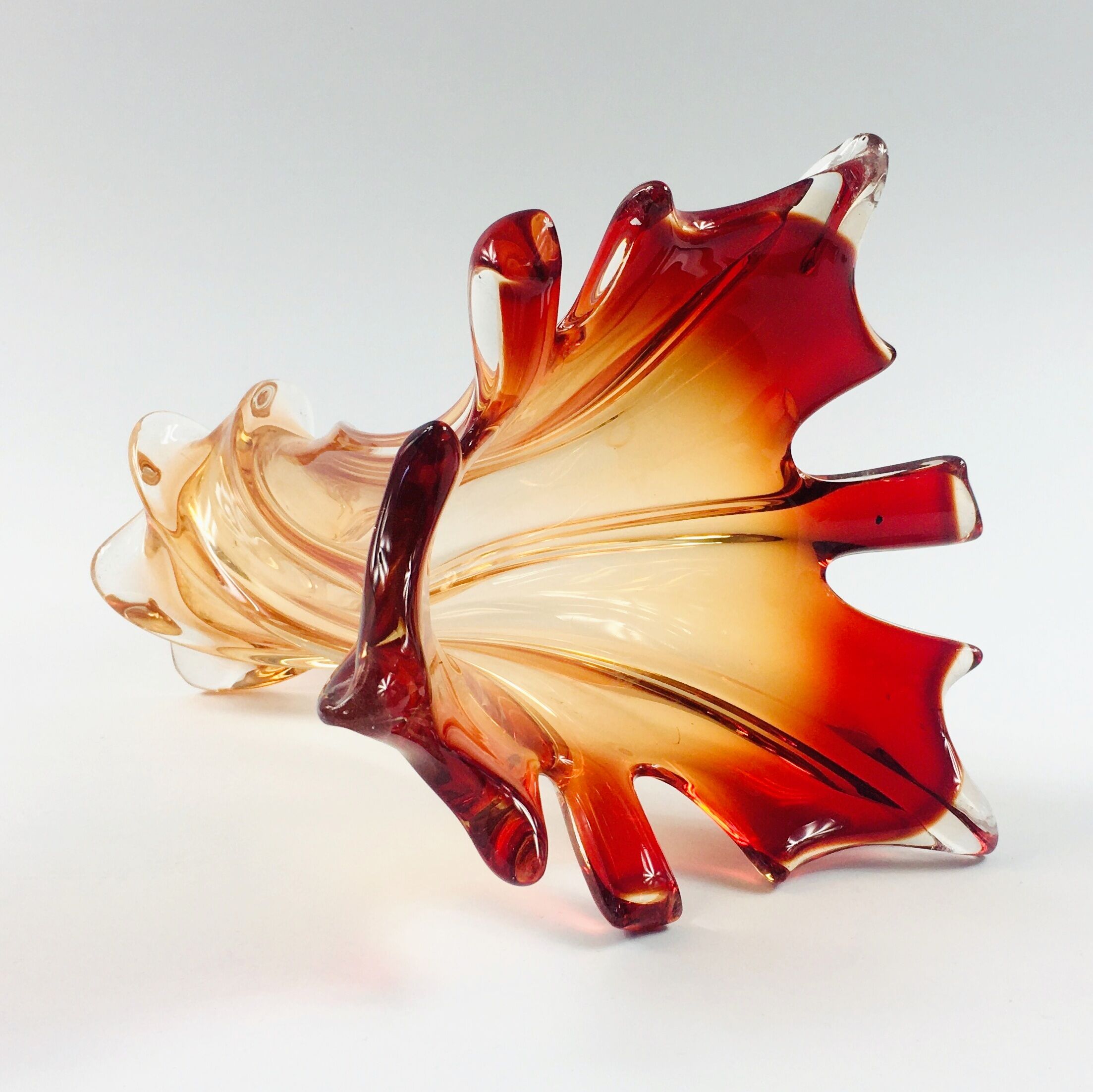 Large Twisted Murano Glass Vase, Italy, 1960s