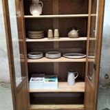 Large art deco glass cabinet.